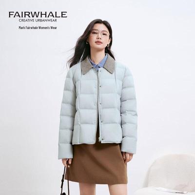 Женский пуховик Mark Fairwhale 2025 Осень/Зима Легкий с лацканами