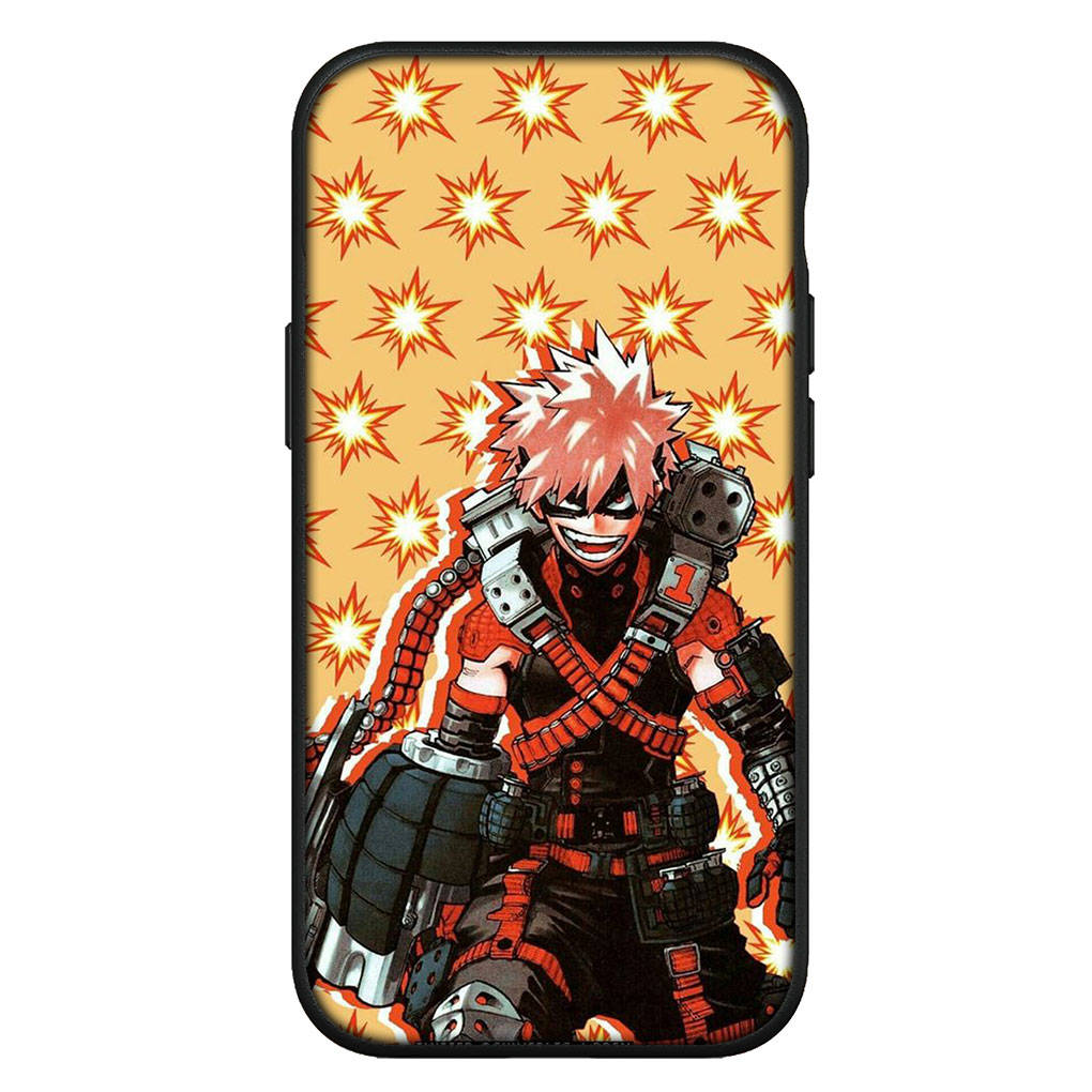Чехол для iPhone 15 14 Xiaomi Redmi Note 13 12 11 Pro Max X 8 7 9 XR Samsung Galaxy S24 S23 OPPO A15 Huawei Bakugou Katsuki My Hero Academia BNHA Case