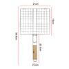 Grilling Basket Grill Mesh Cooking Tool Foldable BBQ Grill Mat Stainless Steel Barbecue Grilling Meat Fish Clip Holder