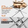 Campfire Fire Rack Foldable Mesh Fire Pit Wood Stove Stainless Steel Outdoor Camping Frame Rack Garden Backyard BBQ