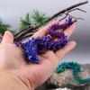 4PCS 3D Printed Gem Dragon Rotatable Articulated Dragon Crystal Figures Action Toy Desktop Ornament Birthday Gifts for Kids