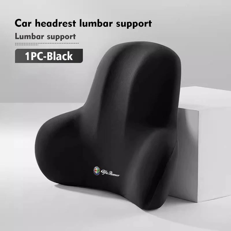 Car Stickers For Alfa Romeo Car Driver Seat Headrest Lumbar Support Pad Neck Pillow Interior Accessories For Alfa Romeo Giulia 1