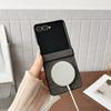 Для MagSafe Магнитный Тканевый Чехол для Телефона с Текстурой Ретро Ткани Для Smasung Galaxy Z Flip 8 7 6 5 4 5G Защита Шарнира Жесткая Пластиковая Крышка