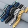 Casting Stainless Steel Man Bracelet 15MM Width Bike Motorcycle Chain Men's Bracelets & Bangles for Men 5 Color Bikers Jewelry