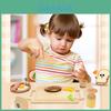 Wooden Role Play Breakfast Set For Kids With Imaginative Cooking And Cognitive Development