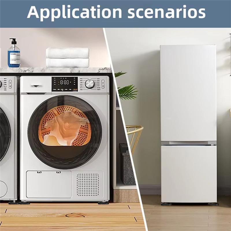 AD23-4 шт. Антивибрационные подкладки для стиральных машин - Нескользящие и шумопоглощающие универсальные ножки для бытовой техники, мебели