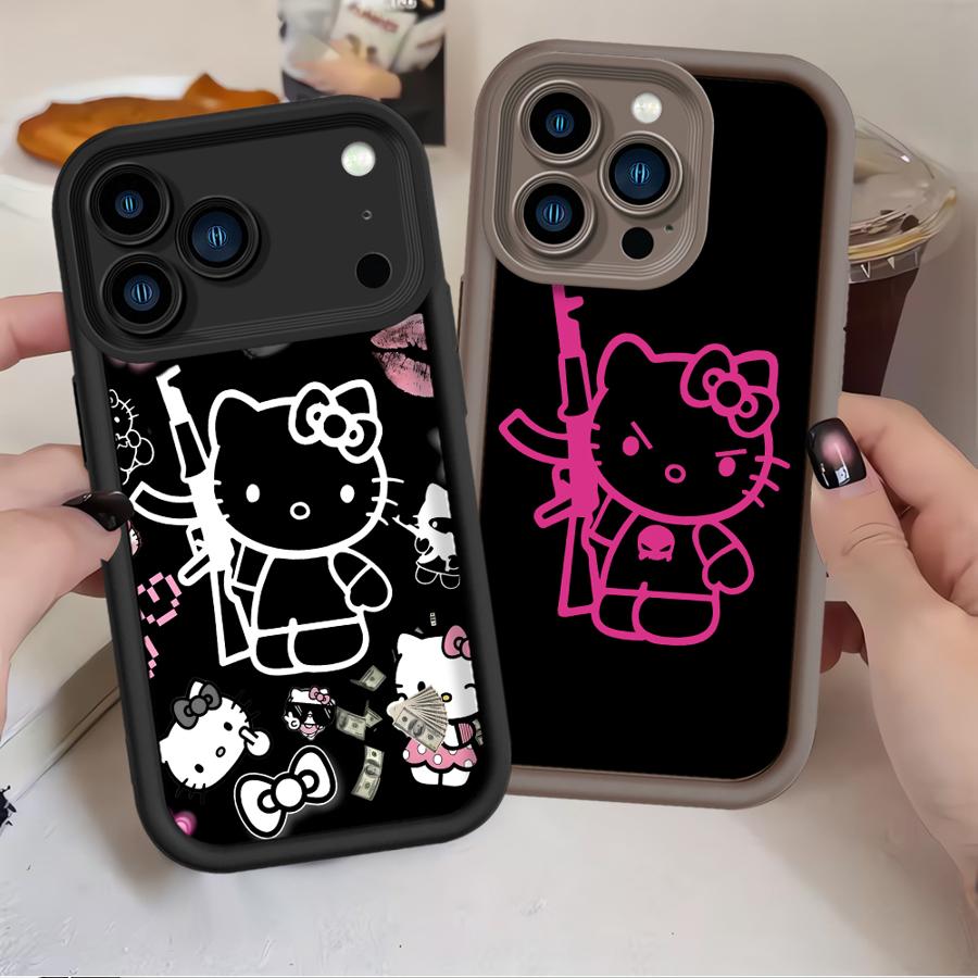Ak47 K-Kittys Cat Phone Cover Case for Apple iPhone 17 Pro Max 13 Mini 14 Plus 16e XS XR 16 Air 15 11 12