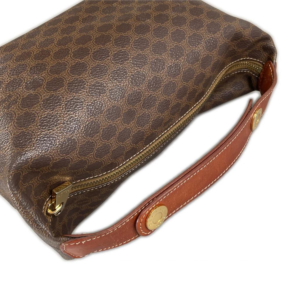 CELINE Macadam Handbag Brown Women used