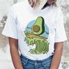 Футболка с авокадо Kawaii Harajuku, женская футболка Ullzang Vagan, забавная футболка с героями мультфильмов 90-х годов, футболка в корейском стиле