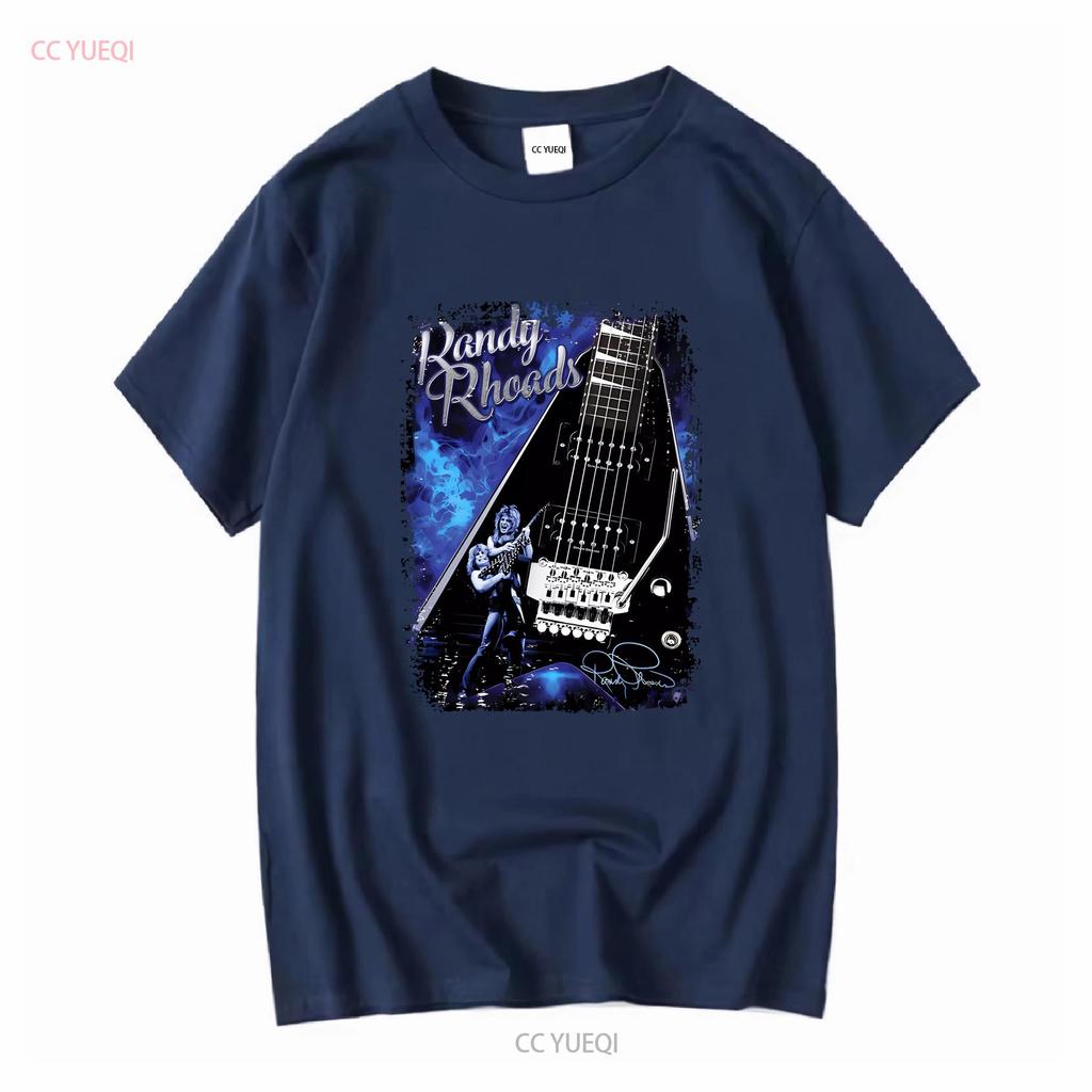 Vintage Randy Rhoads Guitar Hero Cotton Black S 5XL T Shirt vintage Washed streetwear designer clothes Unisex Comfortable