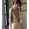 Women's Long-Sleeved Western-Style Casual Loose Round Neck Trendy T-Shirt