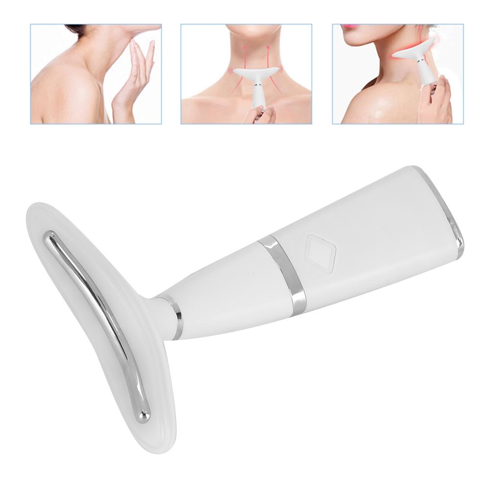 Neck Instrument Beauty LED Photon Vibration Lifting Tightening Anti Wrinkle Neck Massager