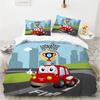 Cartoon Fast Speed Car King  Duvet Cover Set HD Comforter Cover for Kids Bedding Sets Bedclothes Bedroom Decor