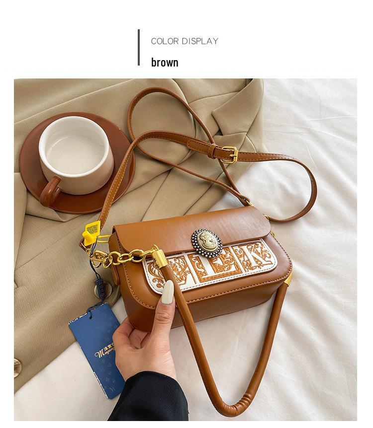 Chic Women's Crossbody Bag - Versatile Square Shoulder Bag with Chain for Autumn