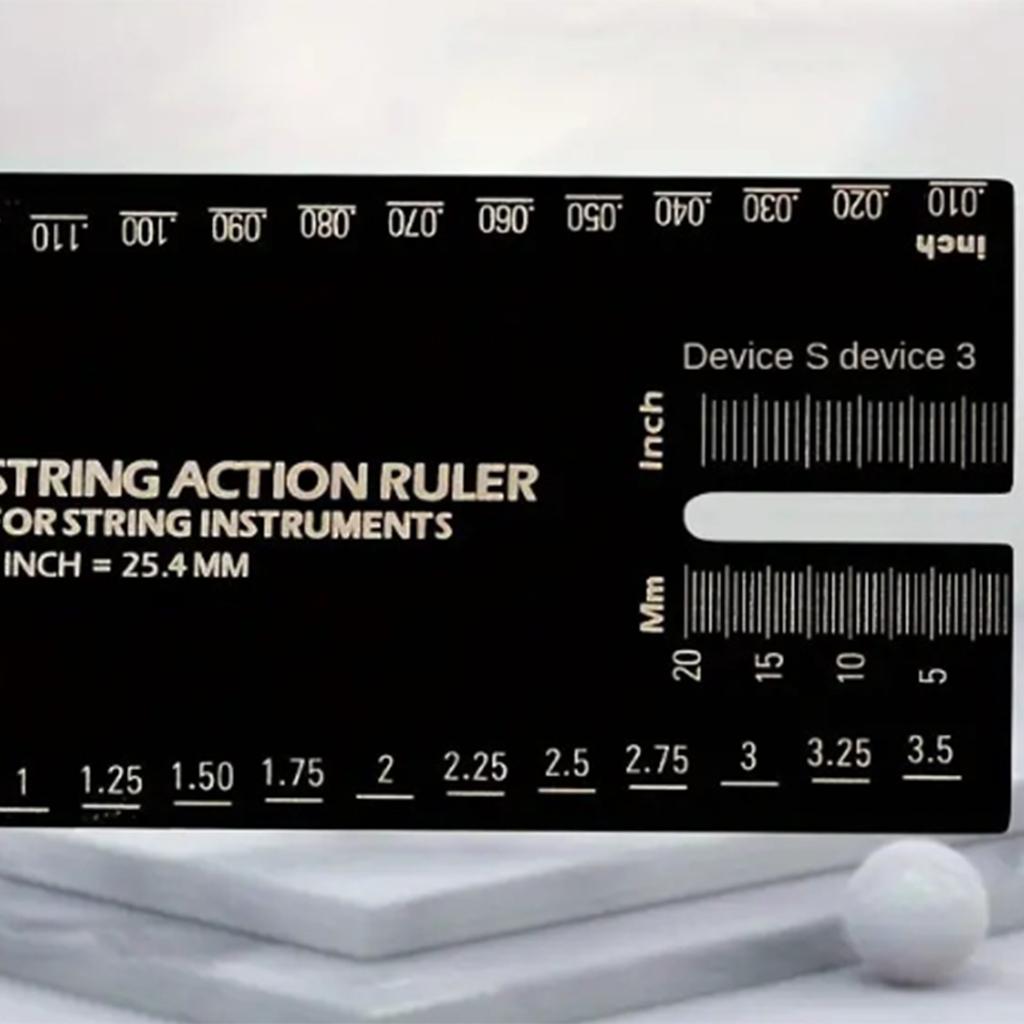 Guitar String Height Ruler String Action Gauge Ruler Guitar Set Up Repairing Luthier Tool for Guitar and Bass Setup