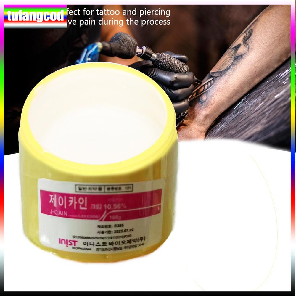 100 г анестетика для татуировки, быстрого обезболивания кожи, 10,56% желтого крема, полуперманентного