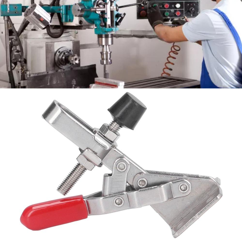 Silver Toggle Clamp Antislip Hand Clamp Tool Heavy Vertical Toggle Clamp Household