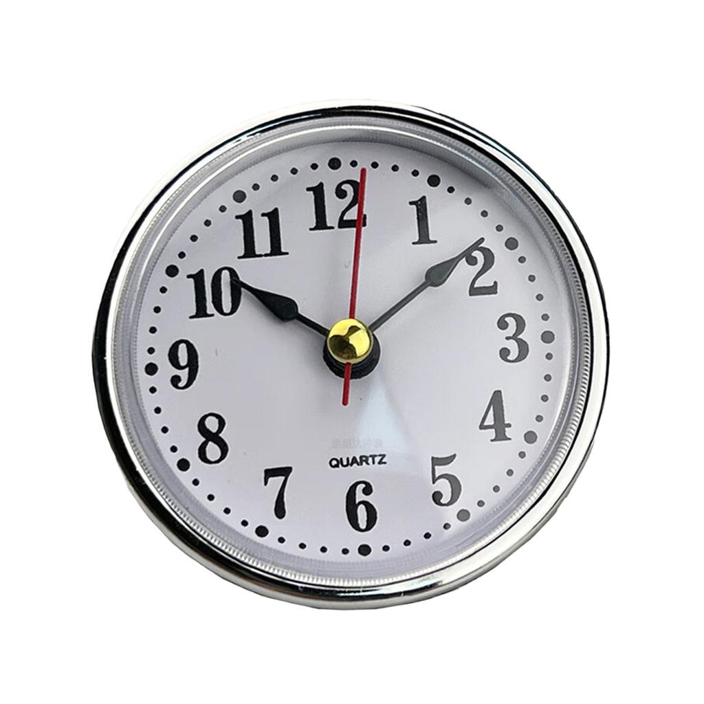 (65мм) Мини-кварцевый часовой механизм-вставка 2,56 дюйма с арабскими/римскими цифрами, сменный круглый кварцевый механизм, миниатюрные часы