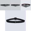 Bohemian Western Style Faux Leather Belt For Women With Metal Buckle And Retro Appeal