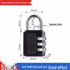 4-Digit Combination Padlock: Large, Anti-Theft Lock for Gym, Warehouse, Outdoor, and Locker Doors