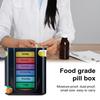 Коробка для хранения лекарств с несколькими отделениями, не содержит BPA, водонепроницаемая, влагостойкая, еженедельный органайзер для таблеток