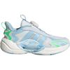 Adidas Galaxy Slip Resistant Abrasion Resistant Low top Kids Lifestyle Shoes Bright White/Pink Blue/Light Blue Kids' JQ6753