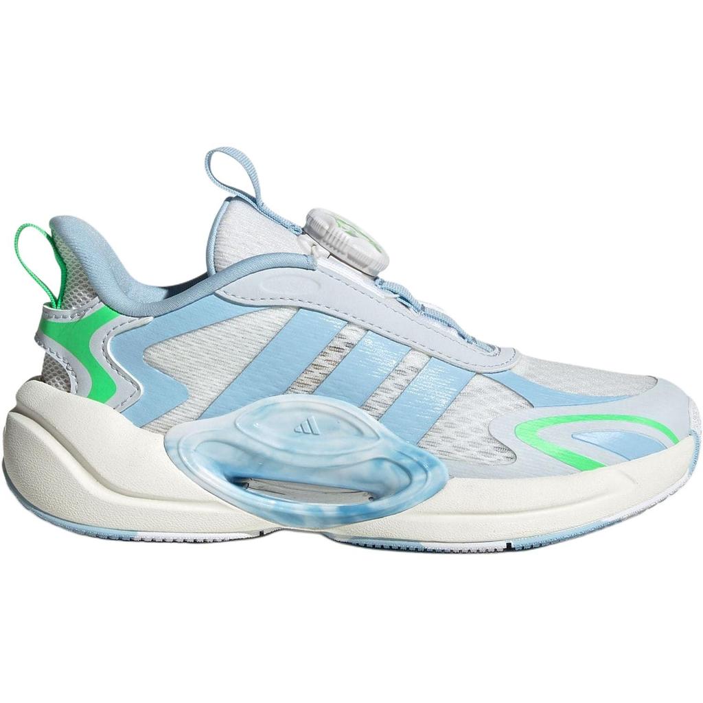 Adidas Galaxy Slip Resistant Abrasion Resistant Low top Kids Lifestyle Shoes Bright White/Pink Blue/Light Blue Kids' JQ6753
