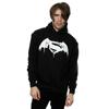 DC Comics Mens Batman v Superman Beaten Logo Hoodie