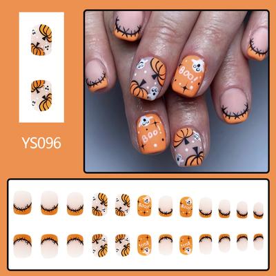 Хэллоуин французский остроконечный короткий квадратный накладной с милым накладным женским художественным заостренным украшением