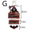New Halloween Pumpkin Hanging Sign Spooky Witch Bat Trick or Treat Banners Front Door Decor Party Decorations