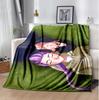 Kpop Hunter Flannel Blanket Soft Warm All-Season Throw, Design for Camping, Car Travel, Hiking Sofa, Bed, Office Perfect Gift for Parties