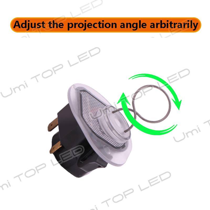 LED Car Rearview Mirror Welcome Shadow Light For Jeep Compass CHEROKEE Trailhawk Limited Laser Ghost Projection Logo Puddle Lamp