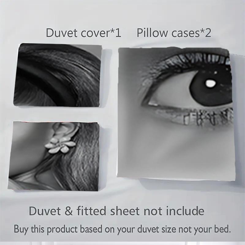 3Pcs Elegant Hair Makeup Pose Bedding Sets For All Sizes New 3D Printed Bed Cover Comforter Duvet Cover Pillowcase Bedroom Decoration