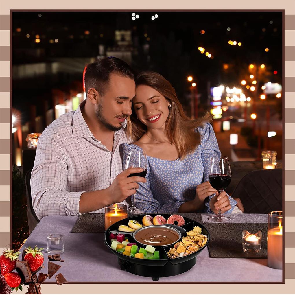 Шоколадное Фондю Элегантный Набор Для Дома И Электрическое Фондю Домашний Набор Опыт Плавления Или Вечеринки Электрический Набор Комплект На Минуты