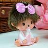 Милый брелок-кукла Мончичи с ярким розовым покрытием Для автомобильных ключей, кошельков и подвесок на сумку