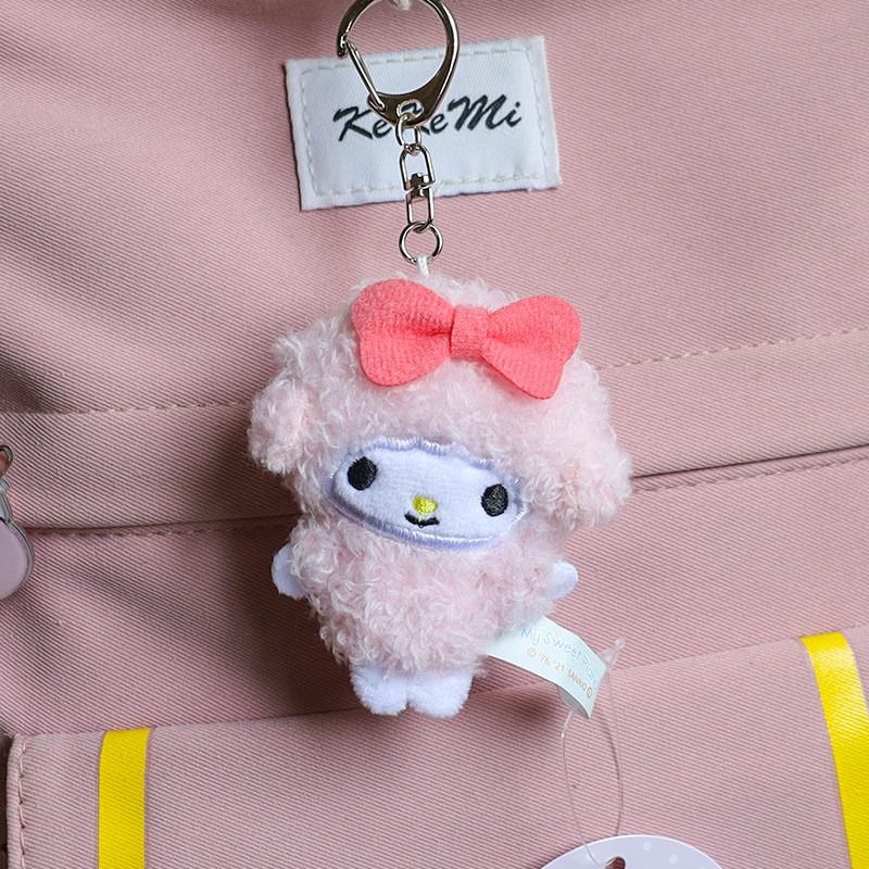 Плюшевый брелок-ключница My Melody в костюме медсестры с бабочкой для детей и коллекционеров