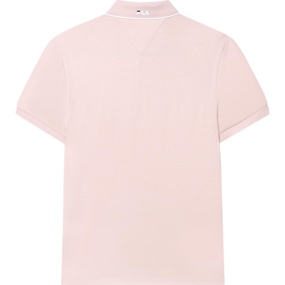 Fila 2023 Лето Новинка Деловая Футболка Поло с Коротким Рукавом Мужские топы Розовый F11M321106FLP