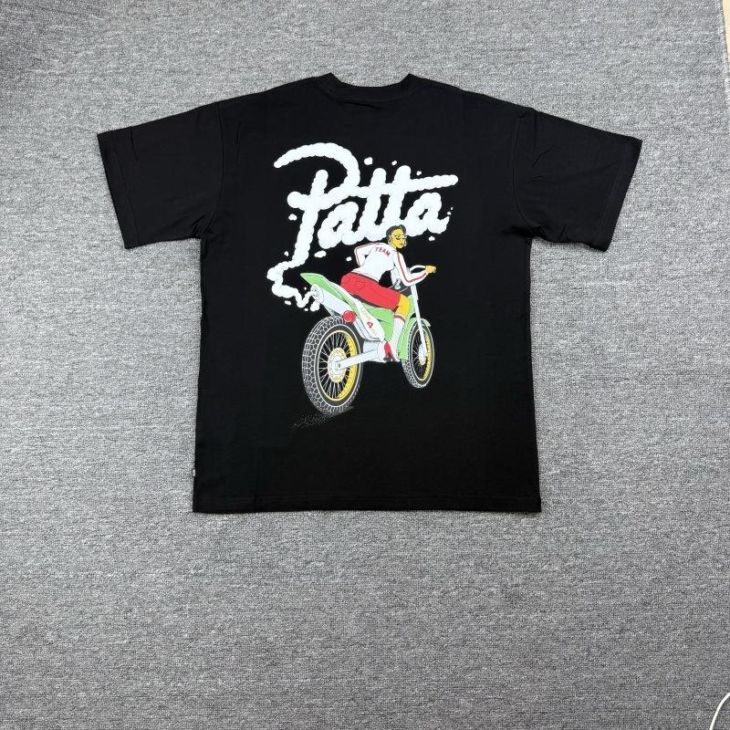 Cross-border trendy brand PATTA European and American street creative fun printing men's and women's casual loose short-sleeved collection T-shirt 