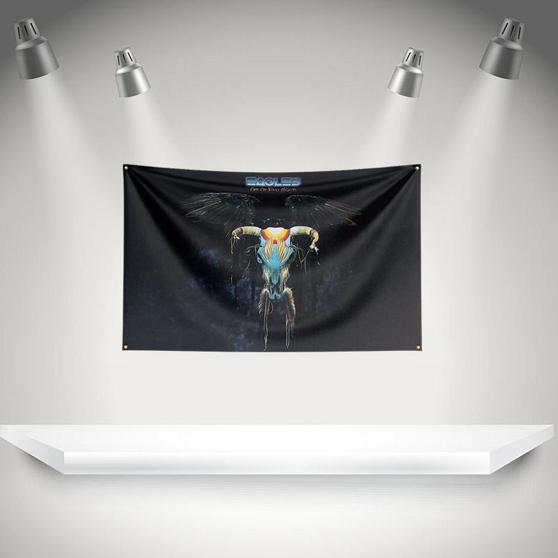 Eeagles Flag Rock Music Band Banner 3x5ft With Brass Grommets Hd Printing Tapestry Exhibition Music Band Fans Garage Decor