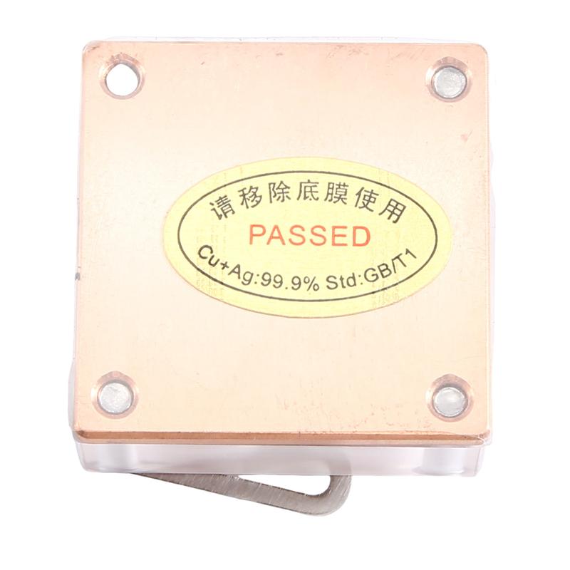 Front Hole CPU Water Cooling Block Cooler Acrylic Transparent South Bridge Northbridge Block for Computer CPU BlockJAS