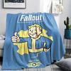 1 шт. Фланелевое одеяло с принтом в стиле Fallout, Высокое качество, Удобное для всех сезонов, Домашний декор, Тепло и комфорт, Идеально для подарков