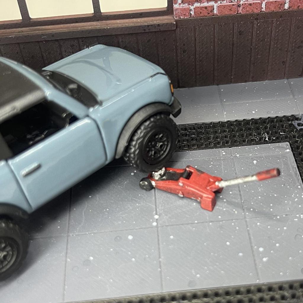 Модель автомобильного домкрата 1/64 Декорация для DIY-мастерской, гаража, диорамы Аксессуар, реквизит для фотографии для
