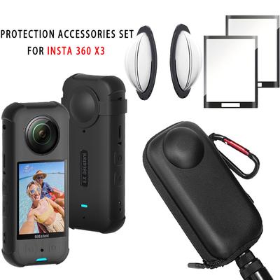Сумка для Insta360 X3 Защитный чехол для объектива Панорамная камера Защитная крышка для объектива Защитная крышка для экрана для Insta 360 x3 Аксессуары