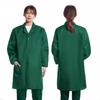 Unisex Dustproof Blue Workwear Robe with Printing & Embroidery