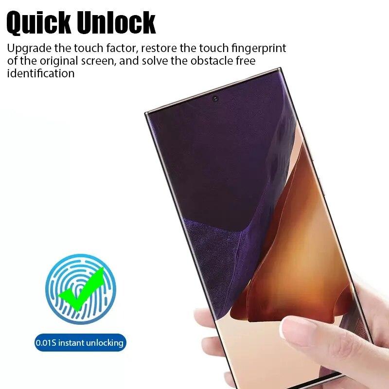 2 шт. изогнутое стекло для Samsung S24 S23 S22 S21 S20 S10 S9 S8 Ultra Plus, полная защитная пленка для экрана на Samsung Note 20 Ultra 10 9 Pro