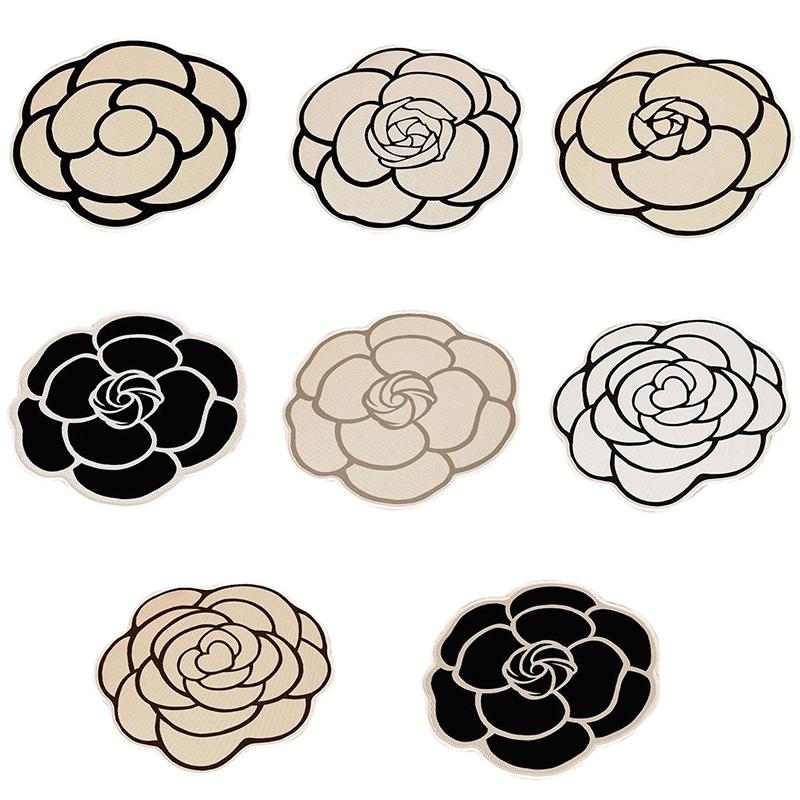 1Pc Seat Cushion Fashion Flower Design Simple Summer Durable Breathable Ice Silk Cooling Mat