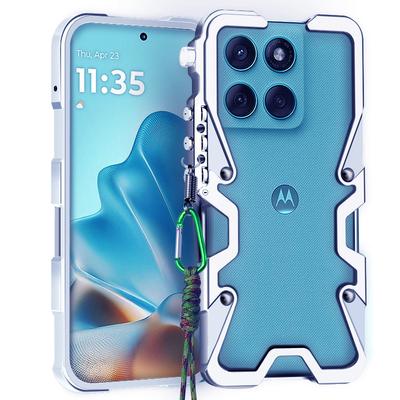 Металлическая броня для Moto Edge60 Fusion Рамка для Motorola Edge 60s 60 Pro Бампер из алюминиевого сплава Противоударный чехол-накладка