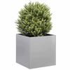 VidaXL Planter 40x40x40 Cm Galvanized Steel, Flower Pot, Plant Stand, Raised Bed, Planter Support 860666