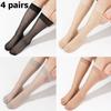 Women Ultra-thin Nylon Stockings Long Knee-length Stockings for Women Mid-calf Stockings Non-slip Ultra-thin Anti-snagging Stockings