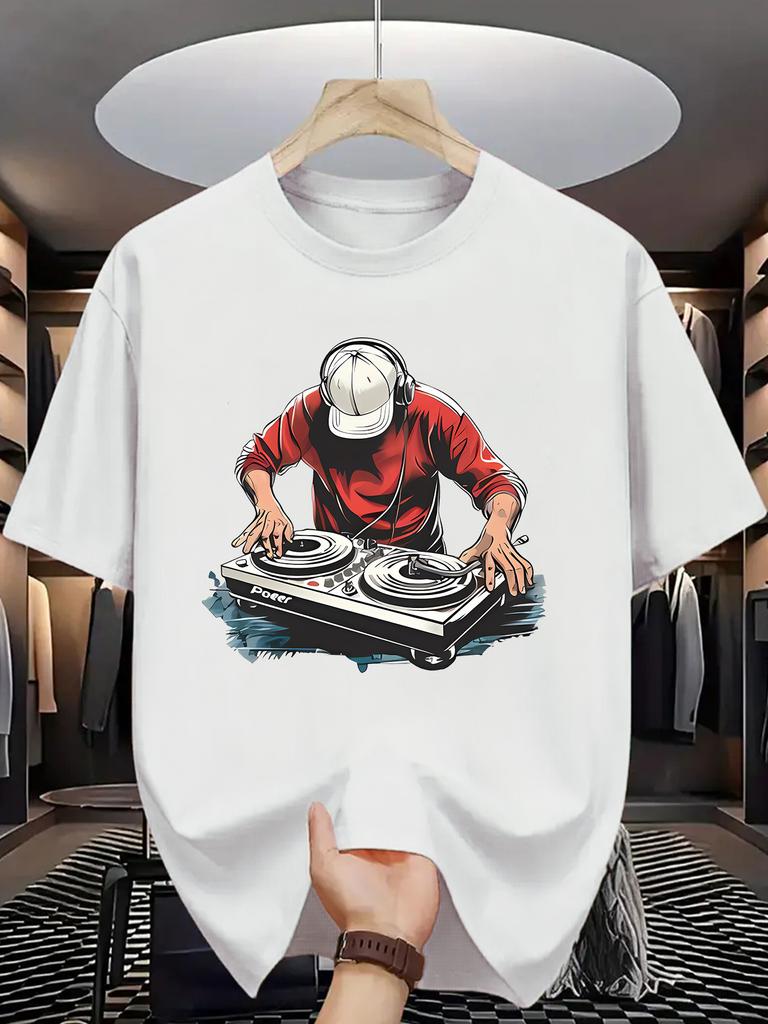 Футболка с графическим изображением DJ-вертушки